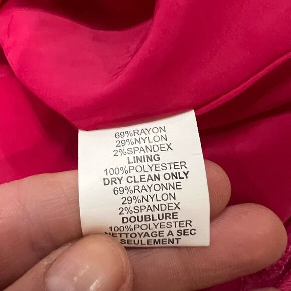 Trina Turk Tropical Nikola Stretch Fit & Flare Dress in Barbie Pink Size 4 - Picture 12 of 15